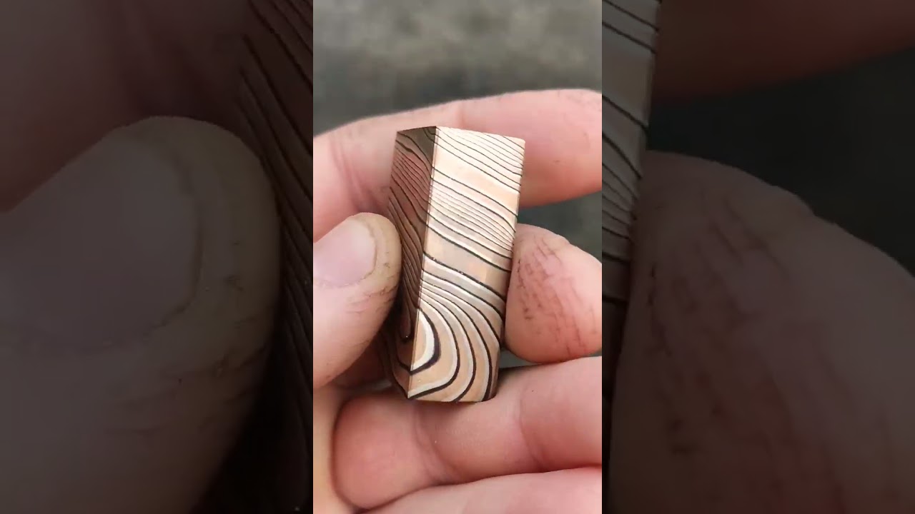 #forging #brass #mokumegane #handmade #copper #coppernikel