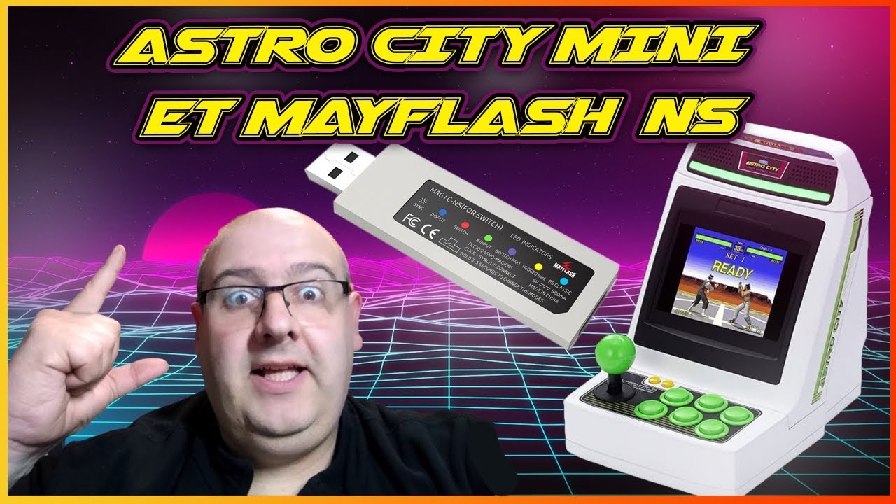 Manette xbox, ps3 etc  sur Astro city mini avec Mayflash Magic-ns