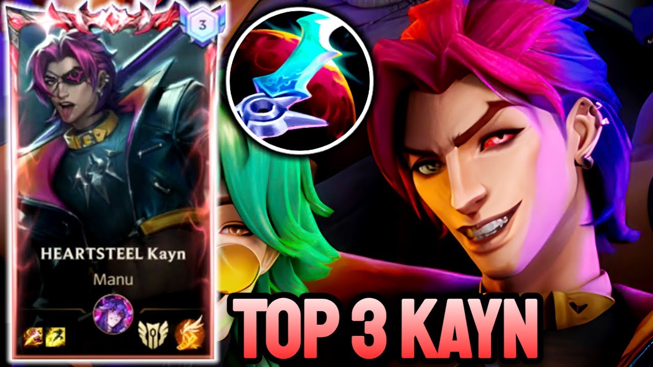 WILD RIFT KAYN - TOP 3 KAYN GAMEPLAY - GRANDMASTER RANKED