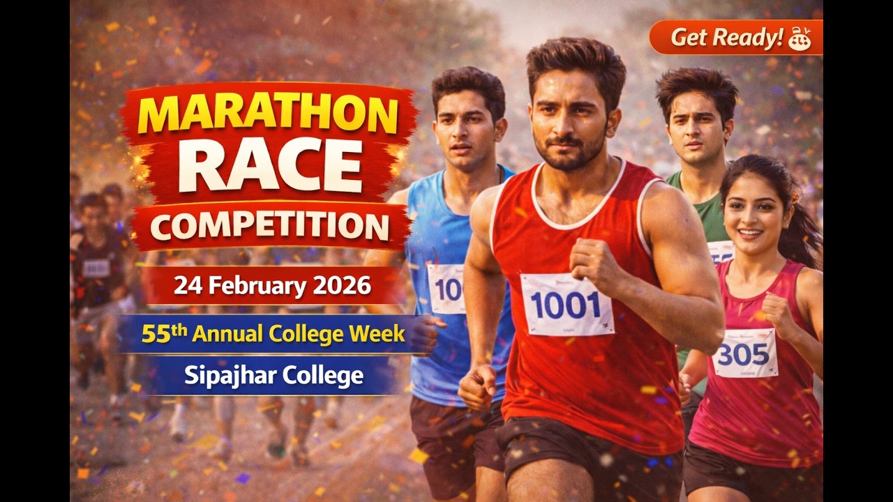 Marathon Race Competition | Sipajhar College 55th Annual College Week 2026