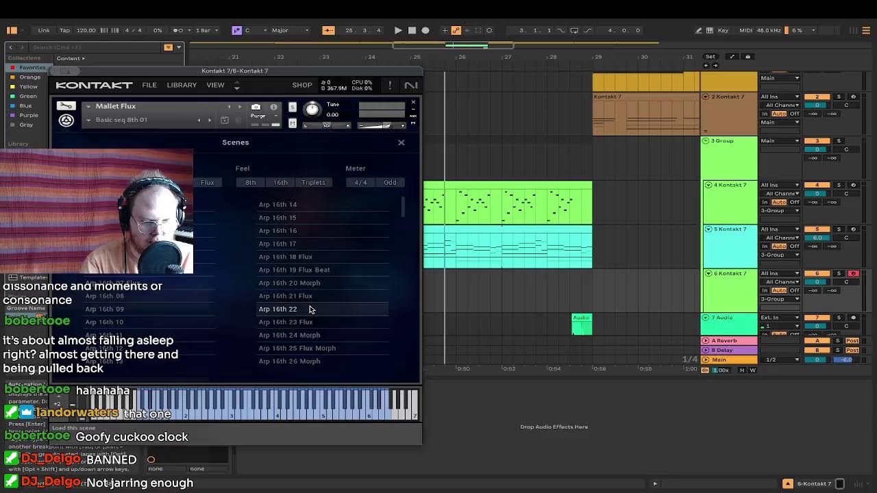 Writing music LIVE!