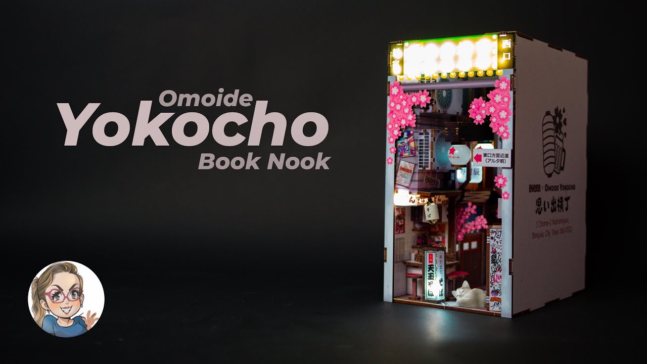 OMOIDE YOKOCHO DIY Book Nook Kit | QUICK Book Nook Build | DIY Miniature Crafts
