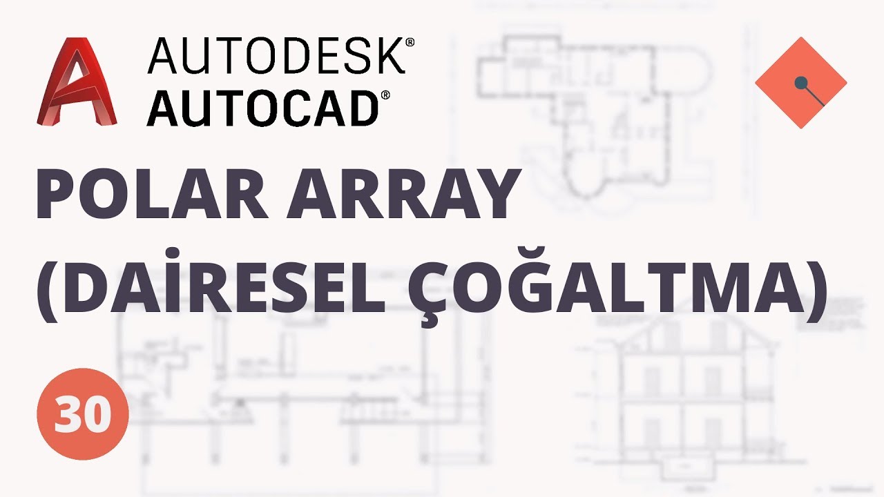 AutoCAD Dersleri #30 | Polar Array (Dairesel Çoğaltma)