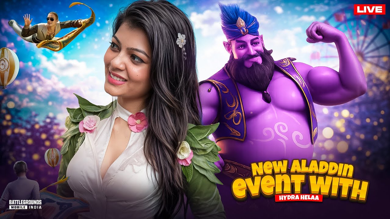 INTENSE CONQUEROR LOBBIES in NEW ALADIN EVENT w HYDRA | HELAA 🐉BGMI LIVE #bgmilive #girlgamer #bgmi