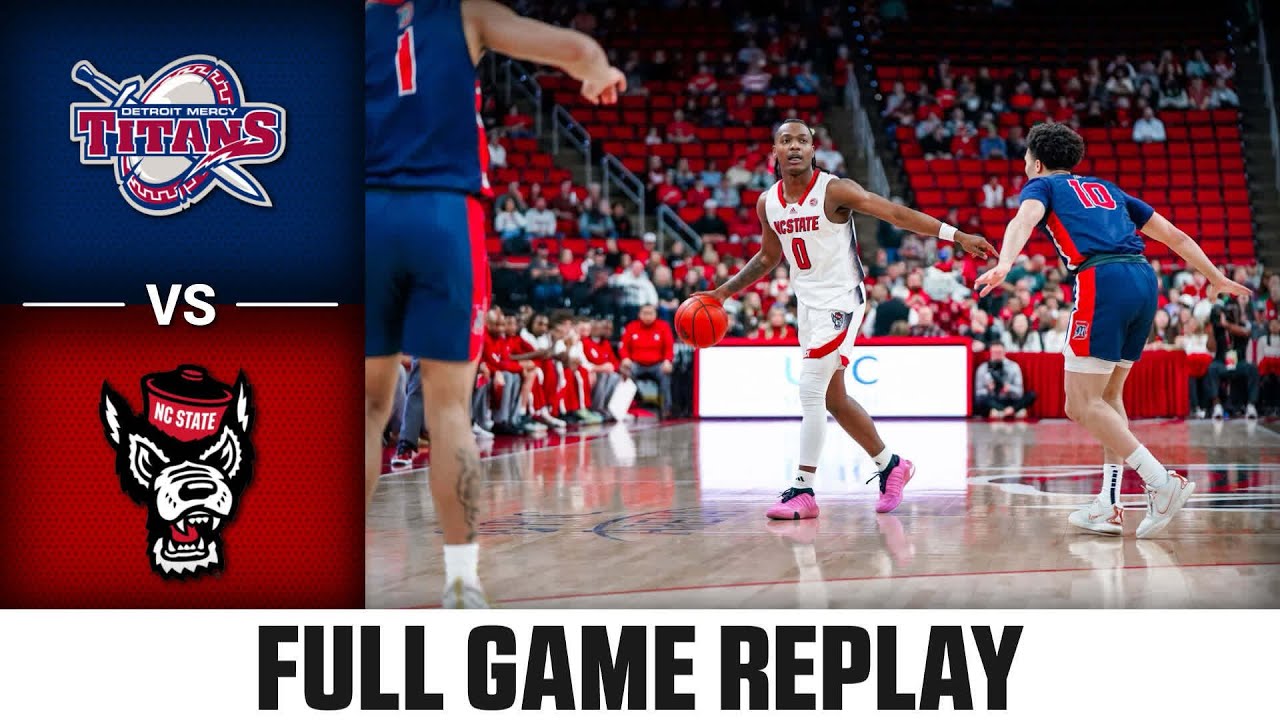Detroit Mercy vs. NC State Full Game Replay | 2023-24 ACC Men’s Basketball