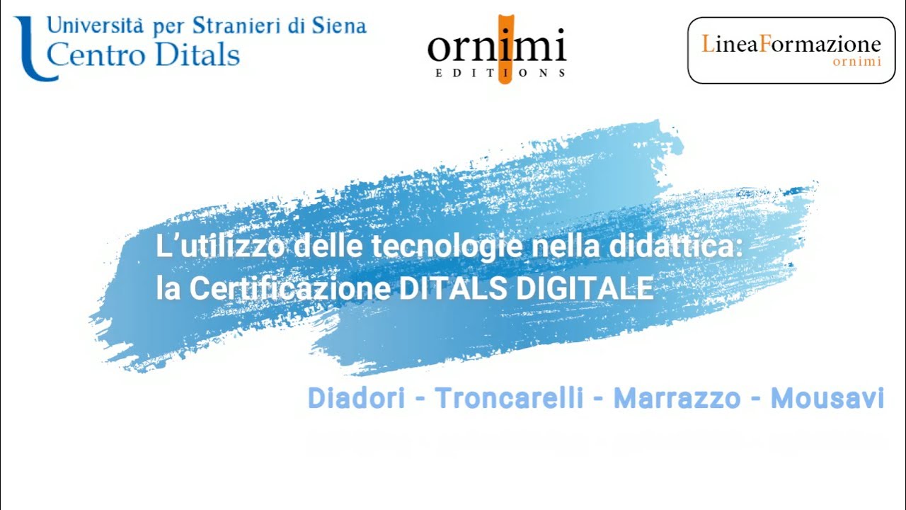 La Certificazione DITALS DIGITALE (Ornimi - Unistrasi)