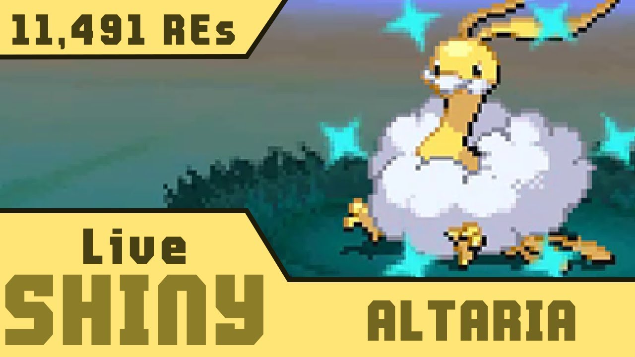 Live Shiny Altaria in 11,491 REs! &bull; Pokemon W2