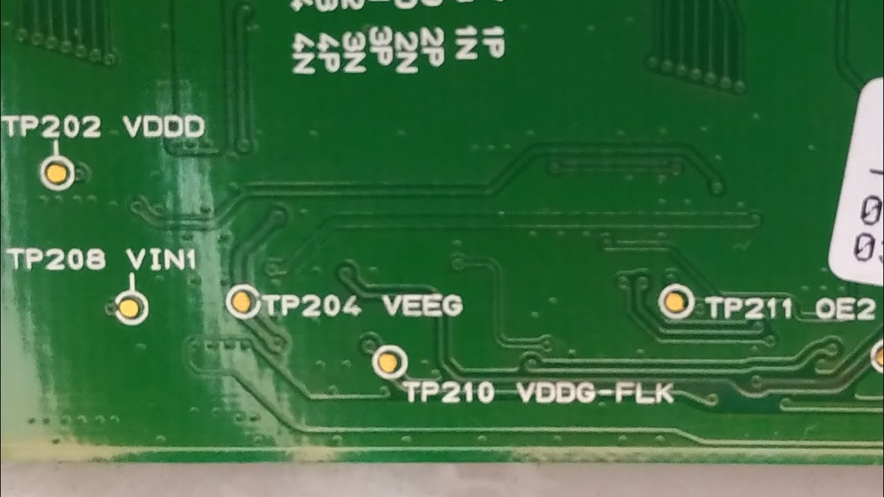 VDDG-FLK MISSING VOLTAGE BY LED TV PANEL