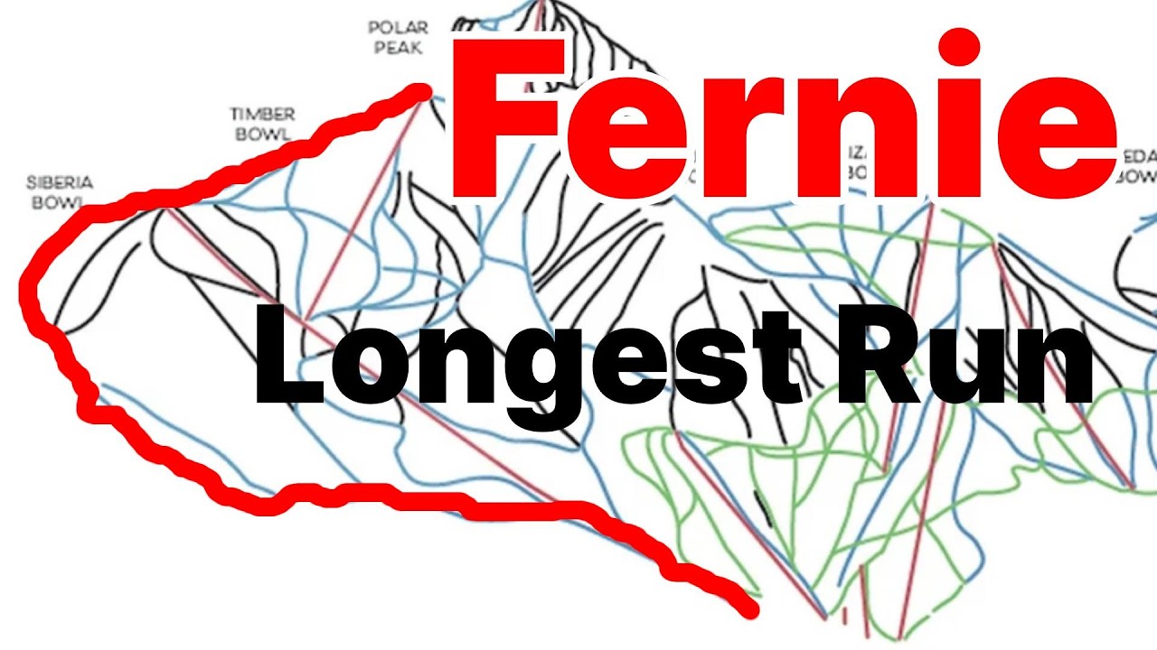 Fernie, BC - Skiing Longest Run