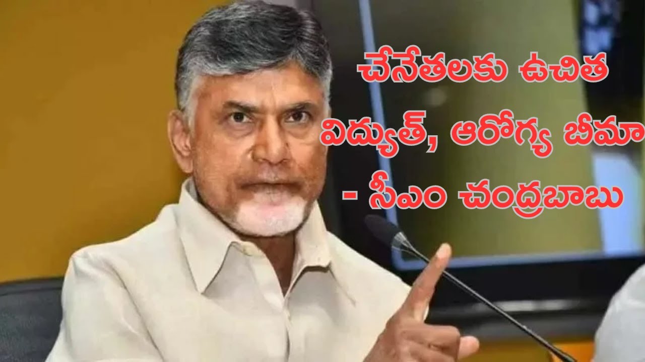 CM Chandrababu free electricity and health insurance for handloom weavers I చేనేతలకు ఉచిత విద్యుత్,