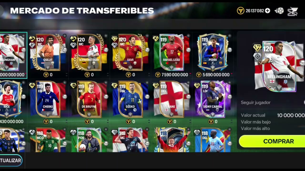 &iquest;C&oacute;mo vender a un jugador en fc Mobile?