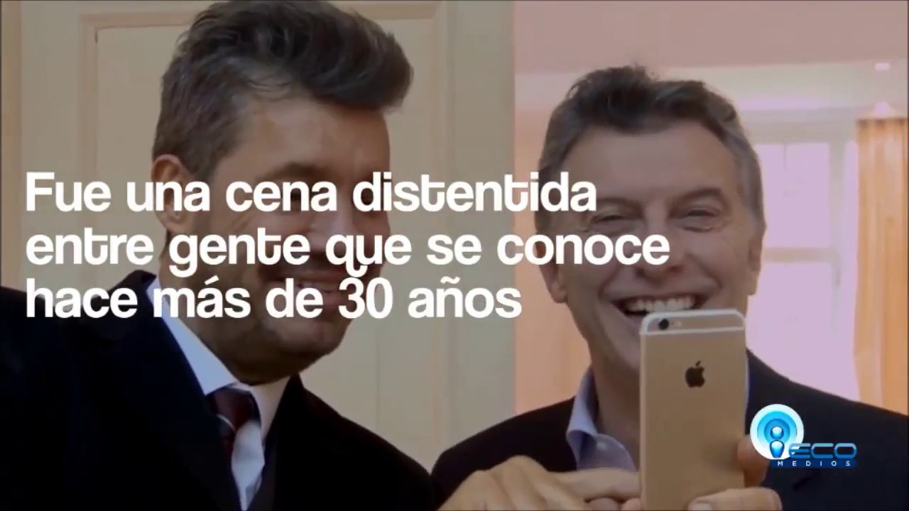 Macri Ceno Con las Estrellas de la TV