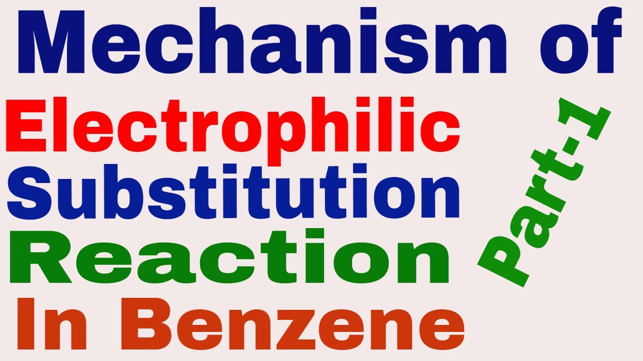 Mechanism of Electrophilic Substitution Reaction In Benzene || Part 1