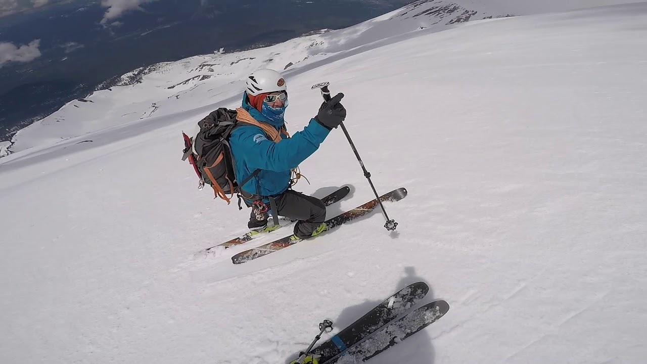 Mount Shasta West Face ski descent - June 2nd 2019