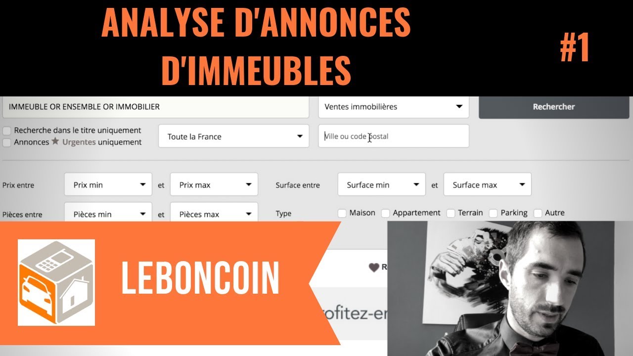 🏢COMMENT J'ANALYSE les annonces d'IMMEUBLES sur LEBONCOIN #1