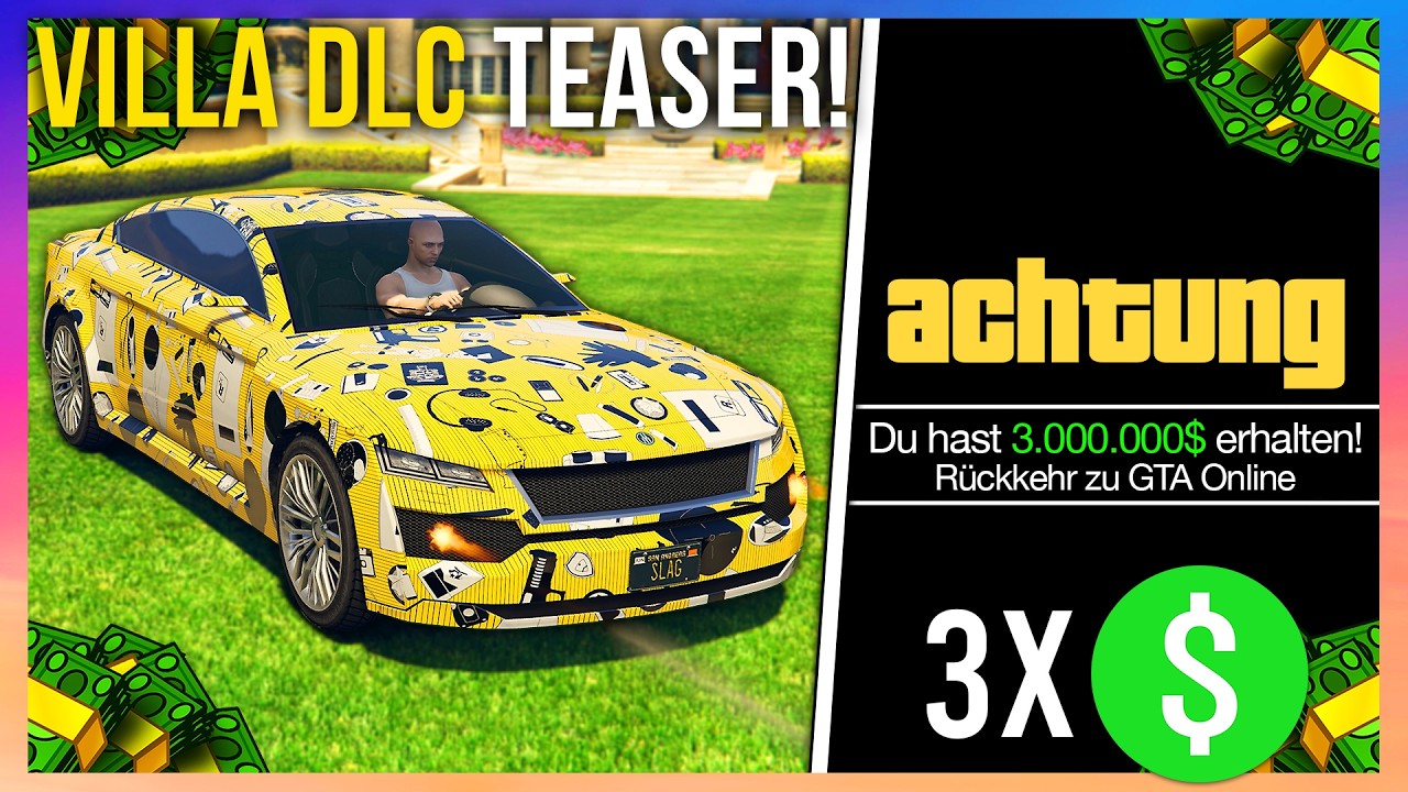 Neue Eventwoche in GTA 5! Villa DLC Teaser, 3 Mio $ geschenkt & CEO B&uuml;ro gratis! | GTA Online News