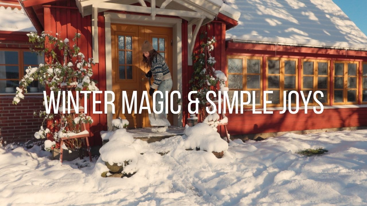 Cosy Winter Moments :Snow, Bread baking &  DIY Home Projects