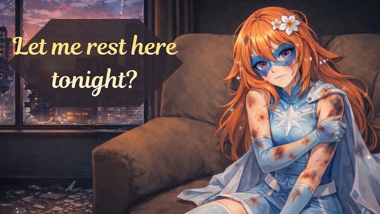 A Broken Hero Ends up on Your Couch: ASMR Superhero [Backstory] [First Meeting] [F4A]