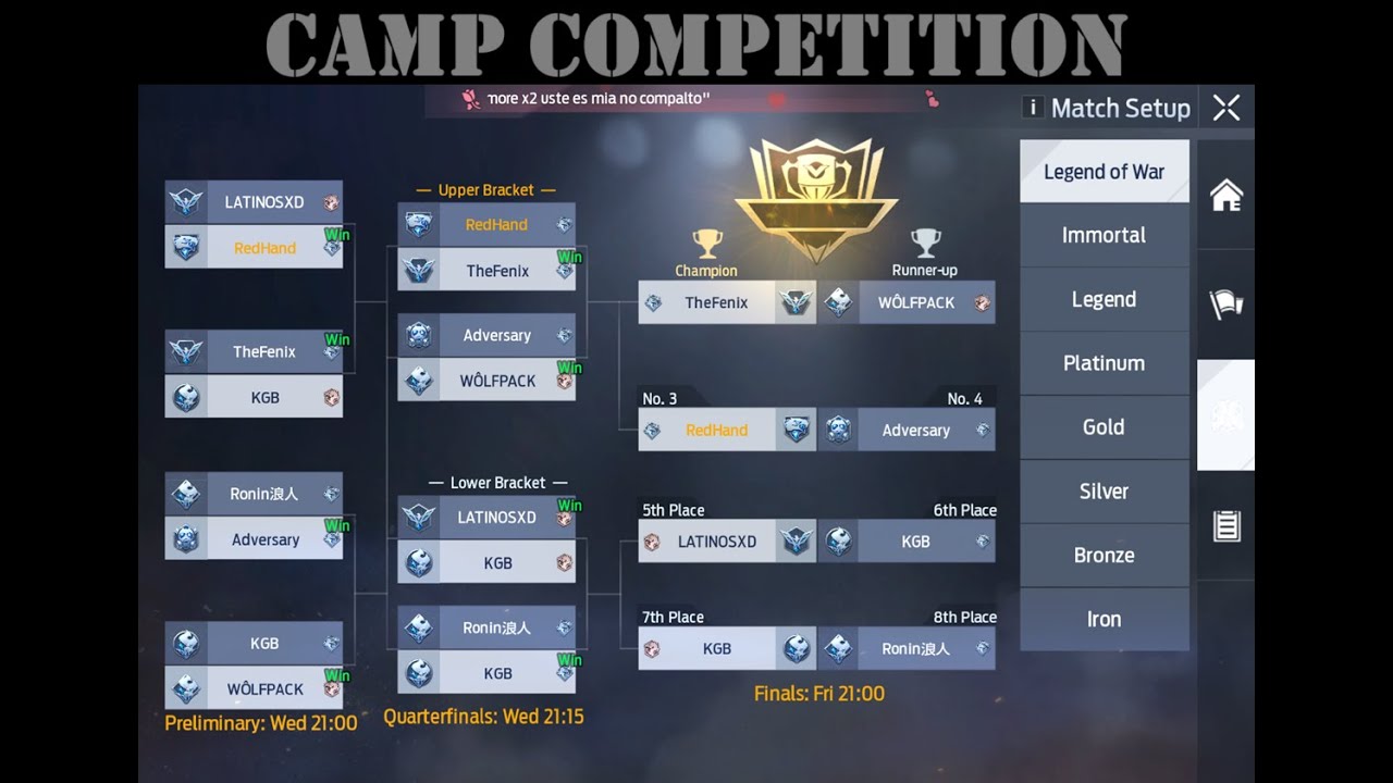 Undawn Camp Competition
