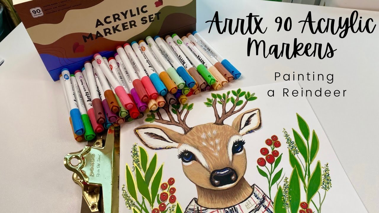 NEW Arrtx 90 Acrylic Markers Review!!