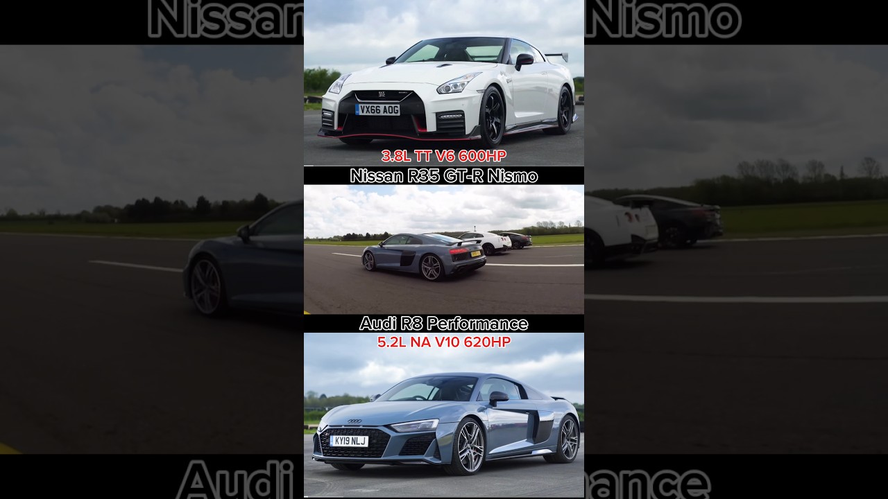 Nissan R35 GT-R Nismo Vs Audi R8 Performance 