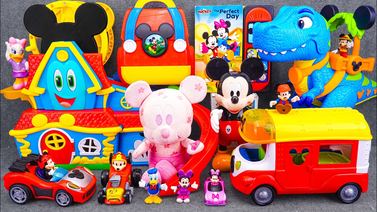 Satisfying with Unboxing Disney Mickey Mouse Jumbo Fun House Playset | Review Toys ASMR