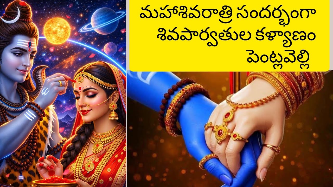 మహాశివరాత్రి సందర్భముగా శివపార్వతుల కళ్యాణం పెంట్లవెల్లి #trending#viralvideo #భక్తి #వీడియో #2026