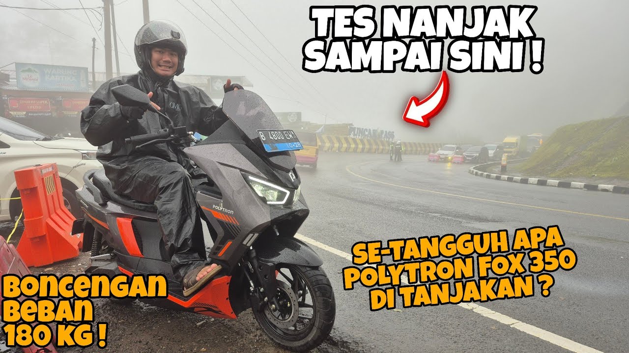 TES TANJAKAN KE PUNCAK BOGOR PAKAI POLYTRON FOX 350 DENGAN BOBOT 180KG‼️APAKAH BANYAK DRAMA⁉️