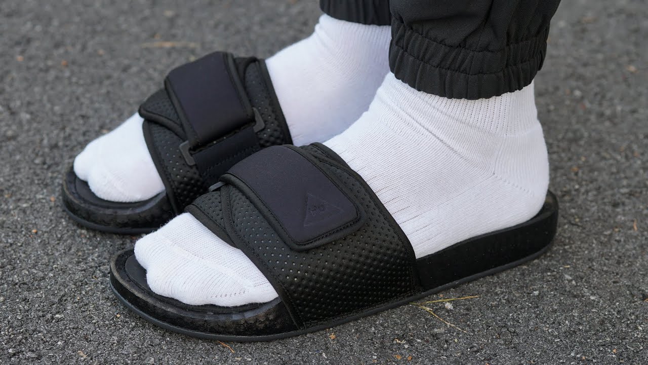 Adidas x Pharrell Williams CHANCLETAS HU BOOST SLIDES - REVIEW & ON FEET - Better than Yeezy Slides?