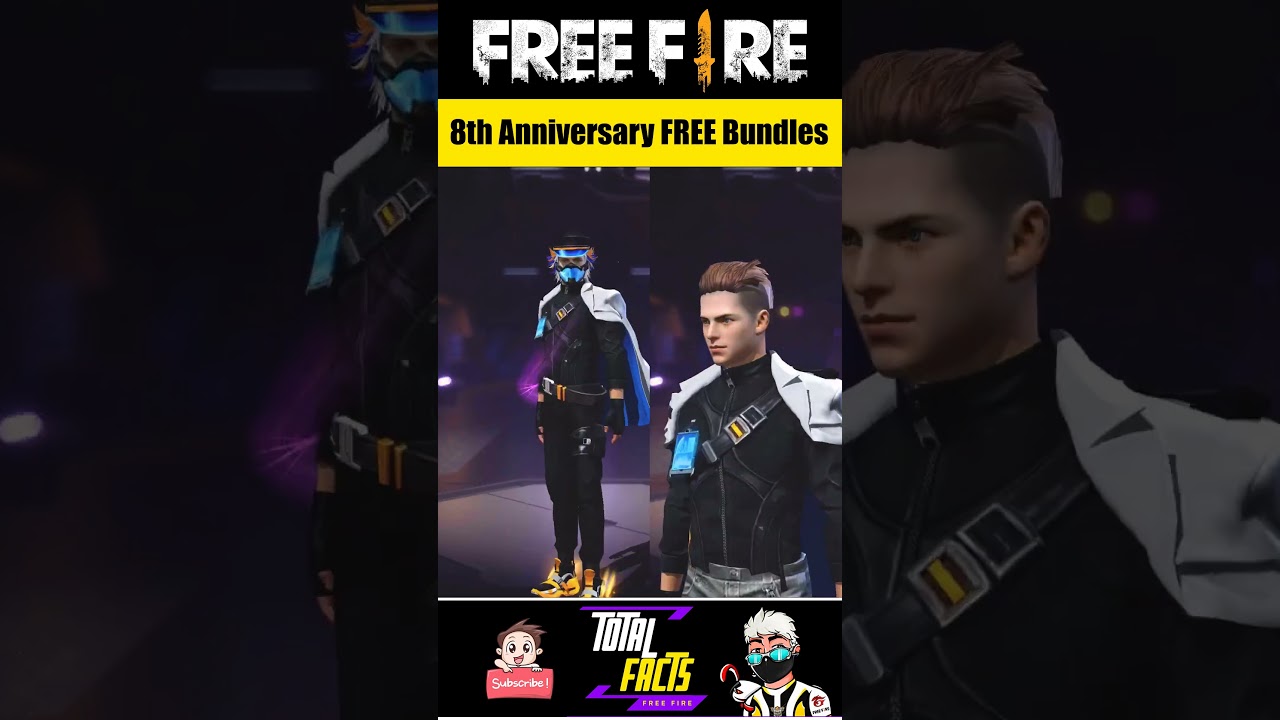 8th Anniversary Top 3 New Upcoming FREE Bundles 😱 Free Fire