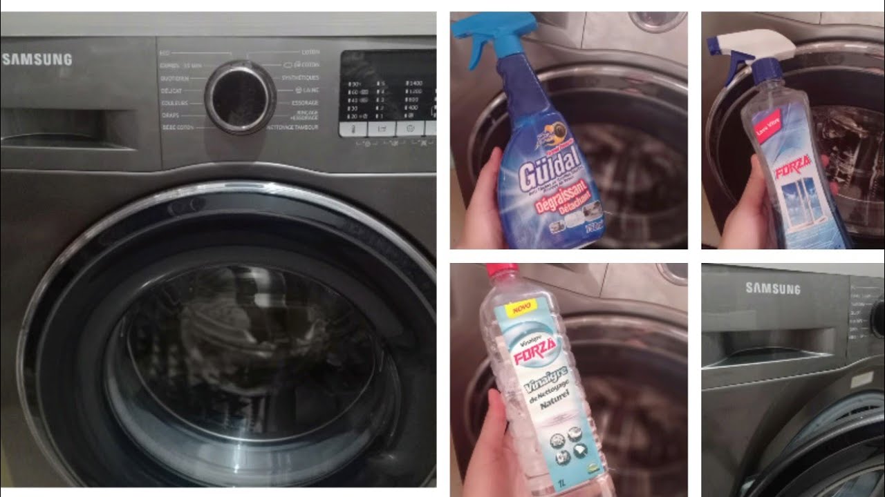 تنظيف و تعقيم غسالة الملابس la machine a laver Samsung eco bubble✨الأجوبة على أسئلتكم