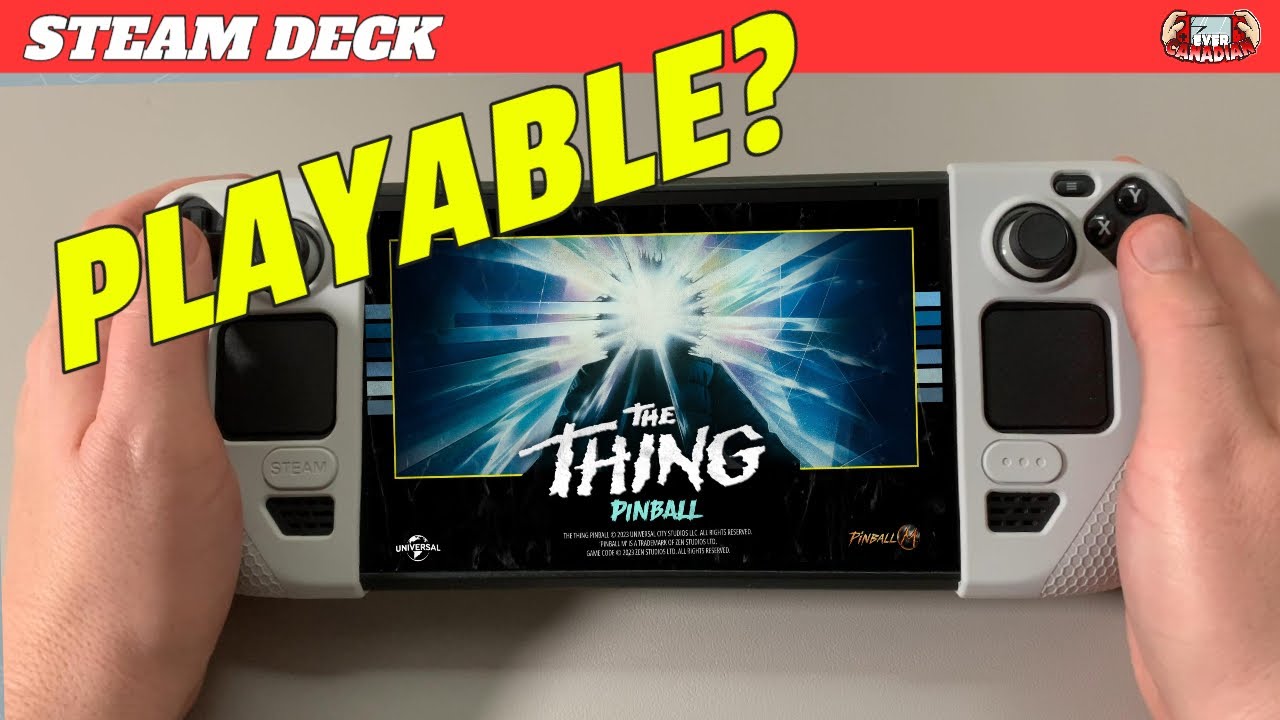 Pinball M on the Steam Deck - Is it Playable? The Thing Table Review!