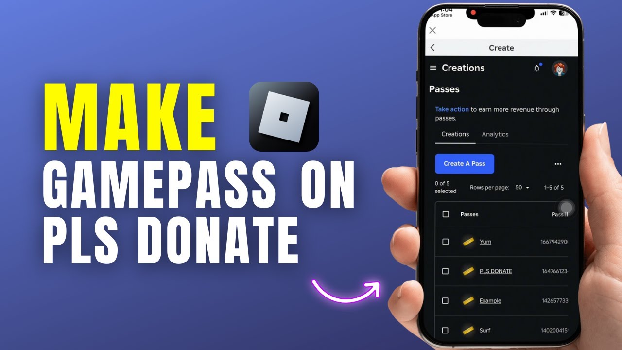 How to Make a GAMEPASS in PLS DONATE on MOBILE - 2026 - iPhone & Android