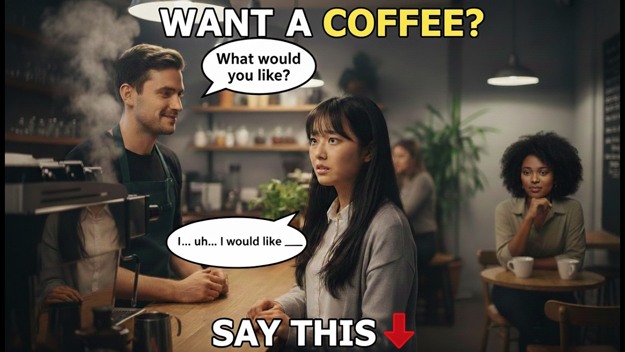 Yuki Wanted Coffee So Bad, but couldn’t Order...Until | Learn how to Order Coffee |Everyday English 