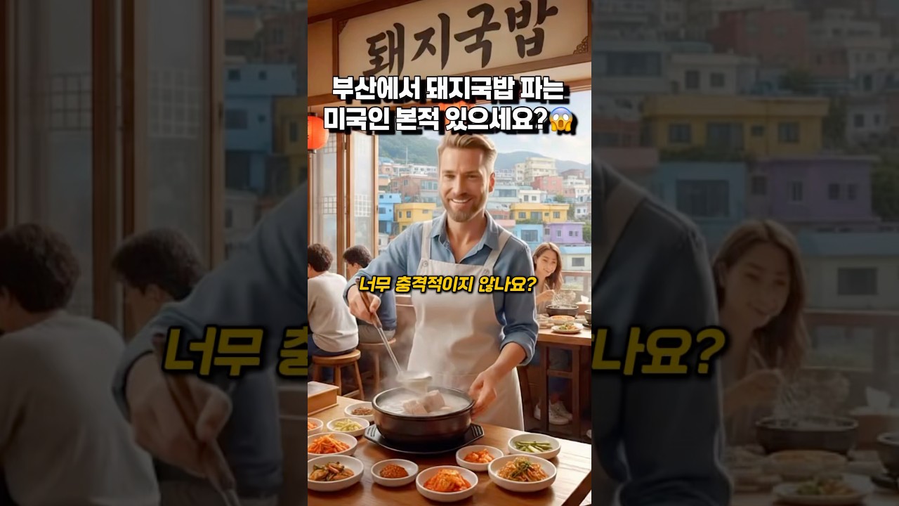미국인이 부산에서 돼지국밥 파는 소리?!  #목짬