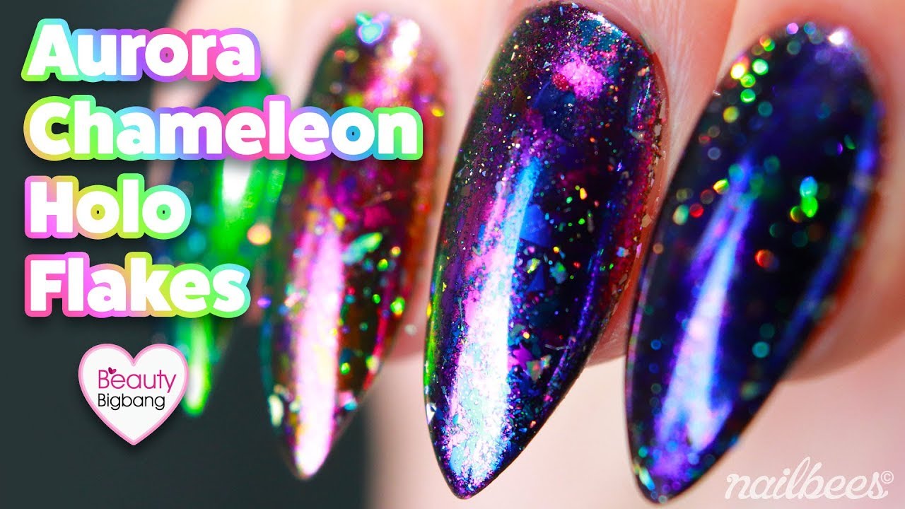 ☆ Aurora Chameleon Holo Flakes - BeautyBigBang ☆