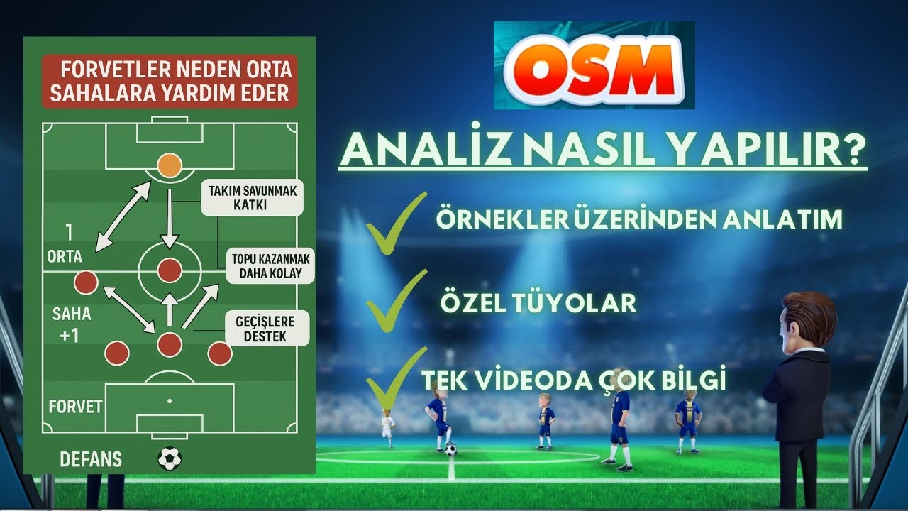 OSM'de Üst Seviye Liglerde Maç Kazanma Yöntemi: Analiz, Rakip Nasıl Analiz Edilir?  OSM 2025