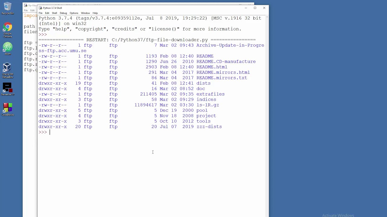 How To Download a File From Public FTP Server with Python