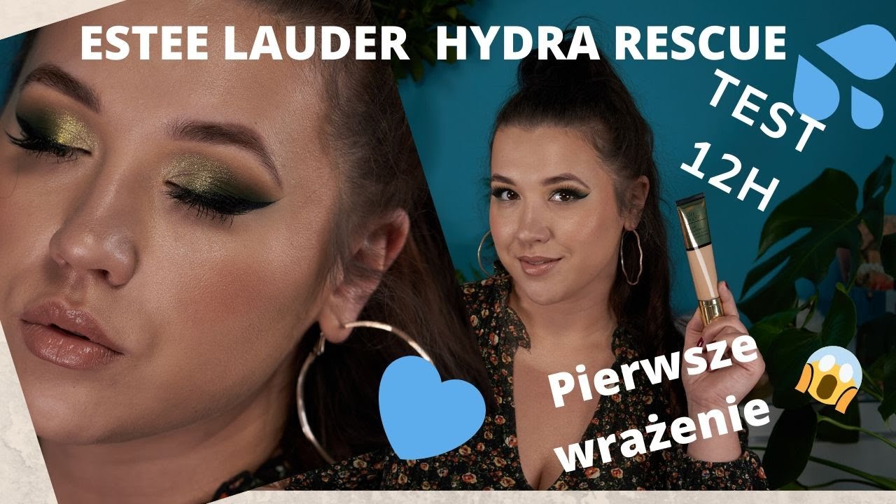 KUFER WIZAŻYSTY | TEST 12H | nowość! PODKŁAD ESTEE LAUDER HYDRA RESCUE 💧 | Najlepszy podkład EVER😲?!