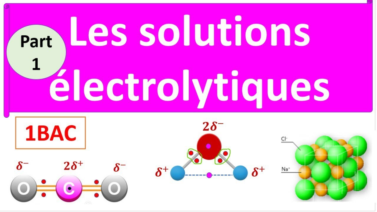 la concentration et les solutions électrolytique premier Bac SM et Sx part 1