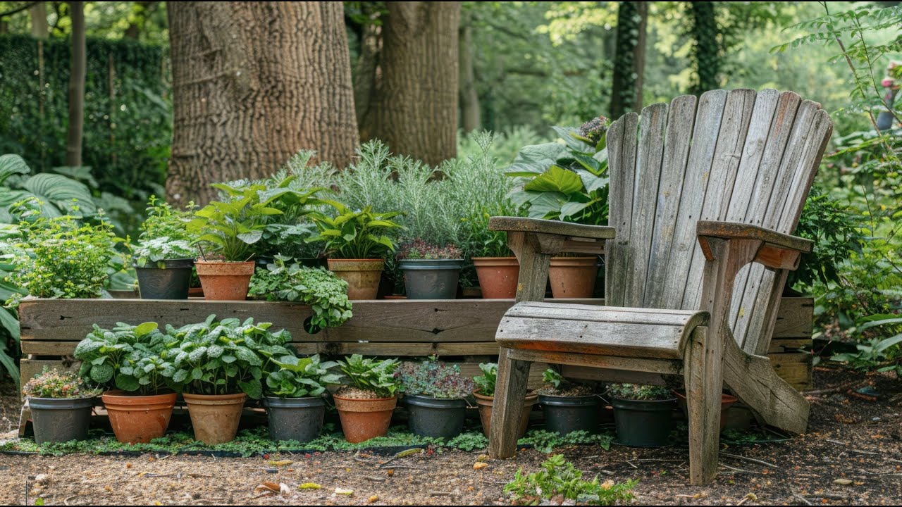 Rustic Farmhouse Backyard Garden Transformation Using Upcycled Materials