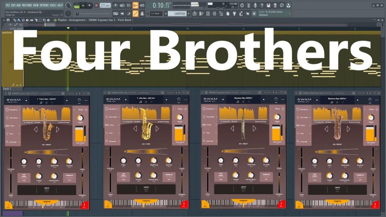 SWAM Saxophones V3 by Audio Modeling - Four Brothers