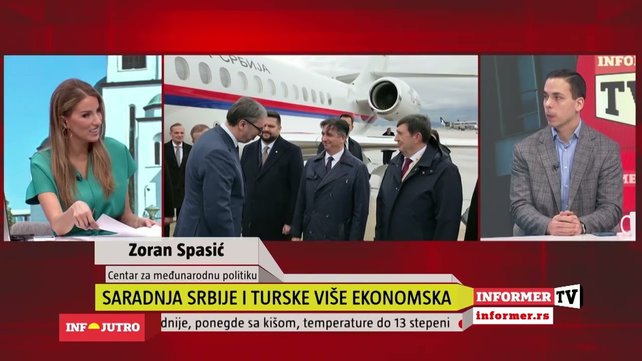 INFO JUTRO - Lični odnosi lidera Srbije i Turske veoma važni