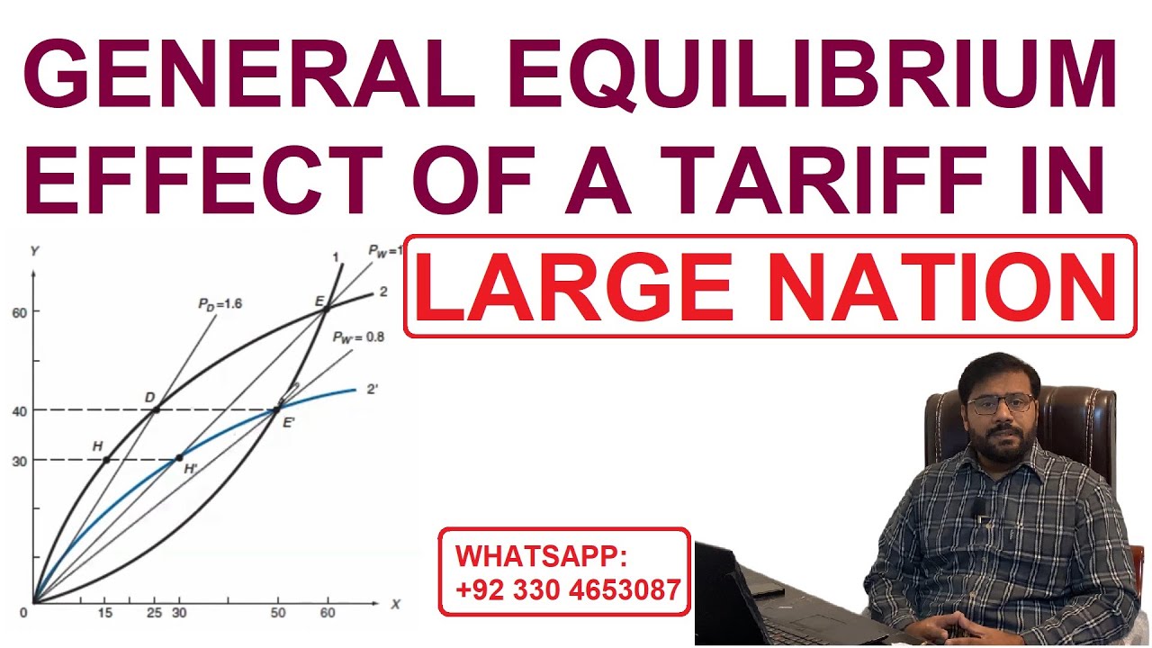 General Equilibrium Analysis of tariff in LARGE country