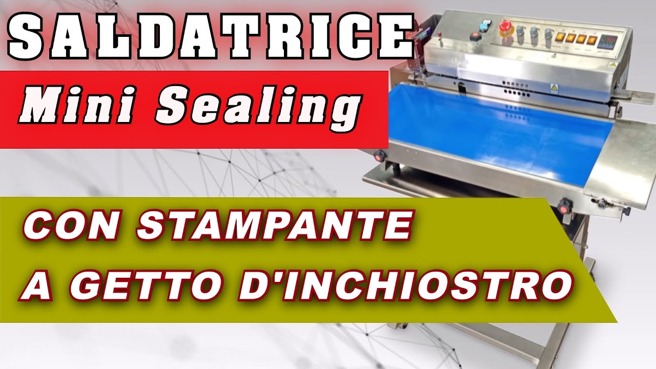 Saldatrice Mini Sealing con stampante a getto d'inchiostro