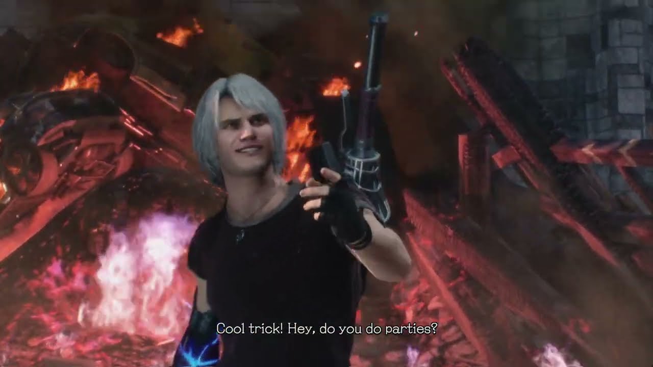Devil May Cry 5 Boss Fight: Nero, VS Goliath (Lore Accurate)