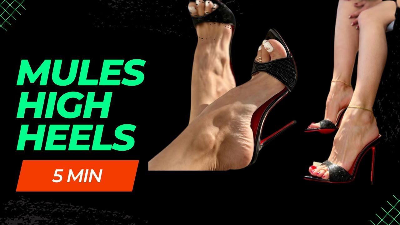 2023 Fashion Trends: Stylish Open Toe High Heel Mules #TryOnHaul #heels #shoelover #fashionista