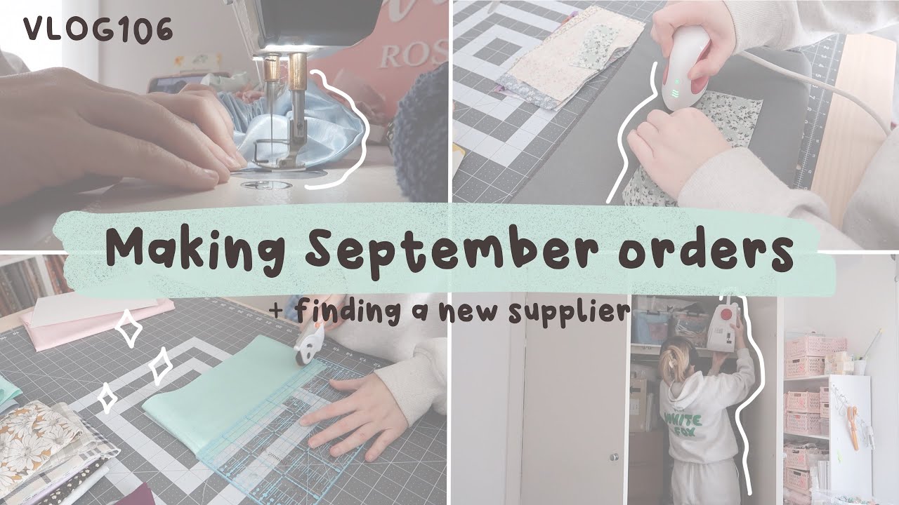 making shopify orders for my september launch + finding a new supplier VLOG106