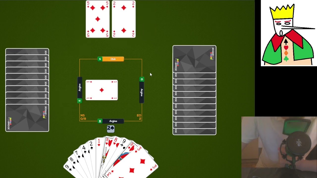 Intervention au palier de 2 sans saut - Bridge - Jeu de Carte - Explication n°5