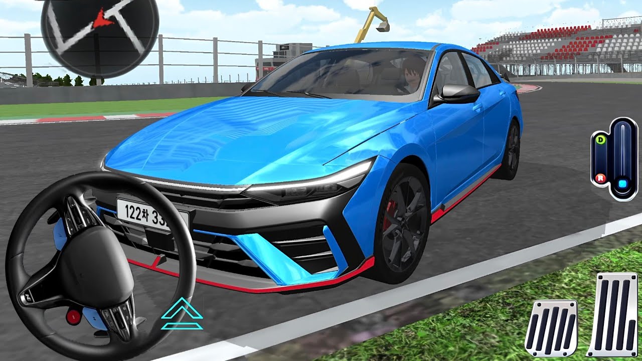 The Fastest Car in 3D Driving Class? 🏁 Performance Blue Hyundai Elantra N Gameplay